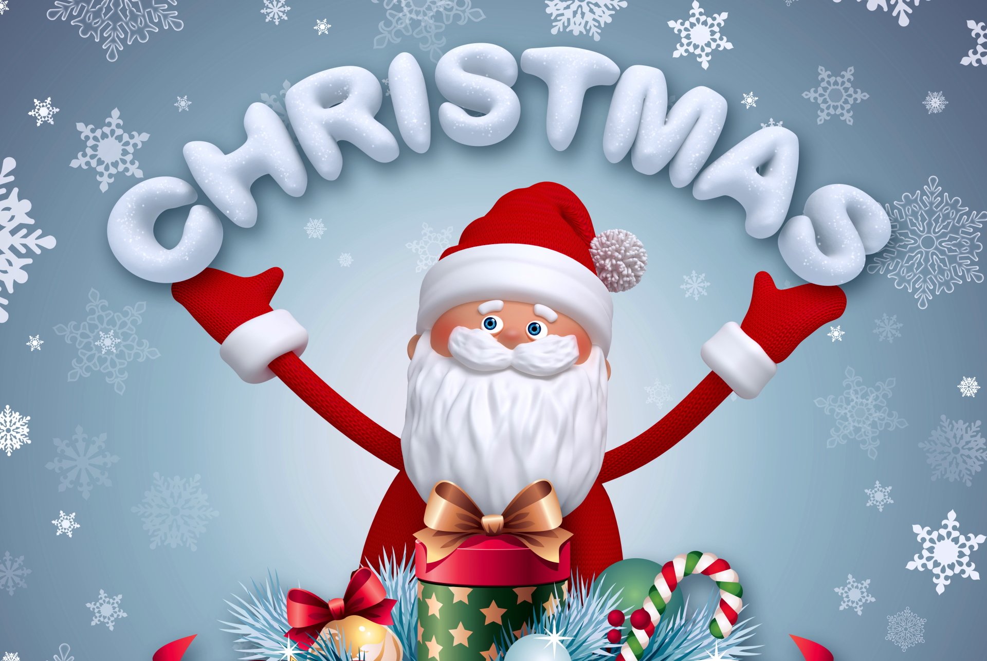 Christmas Cheer: Ultra HD Santa Holiday Wallpaper Delight