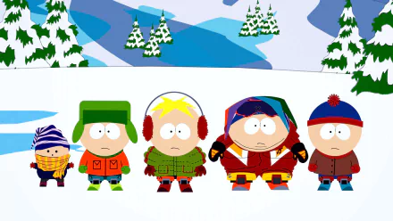 Ike Broflovski Butters Stotch Eric Cartman Kyle Broflovski Stan Marsh TV Show South Park HD Desktop Wallpaper | Background Image