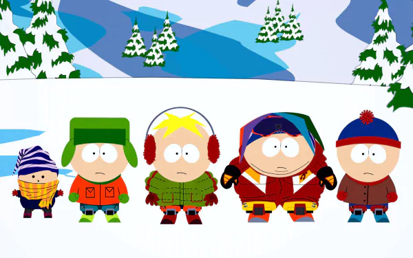 Ike Broflovski Butters Stotch Eric Cartman Kyle Broflovski Stan Marsh TV Show South Park HD Desktop Wallpaper | Background Image