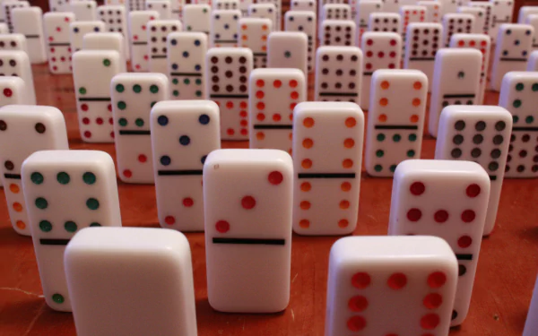 man made dominos HD Desktop Wallpaper | Background Image