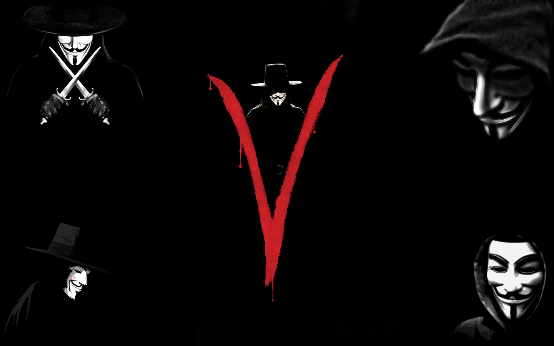 V For Vendetta Full HD Fond d