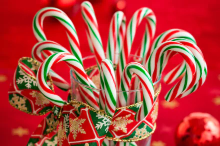 candy cane holiday Christmas HD Desktop Wallpaper | Background Image