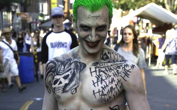 Men Cosplay Joker Suicide Squad HD Wallpaper | Background Image