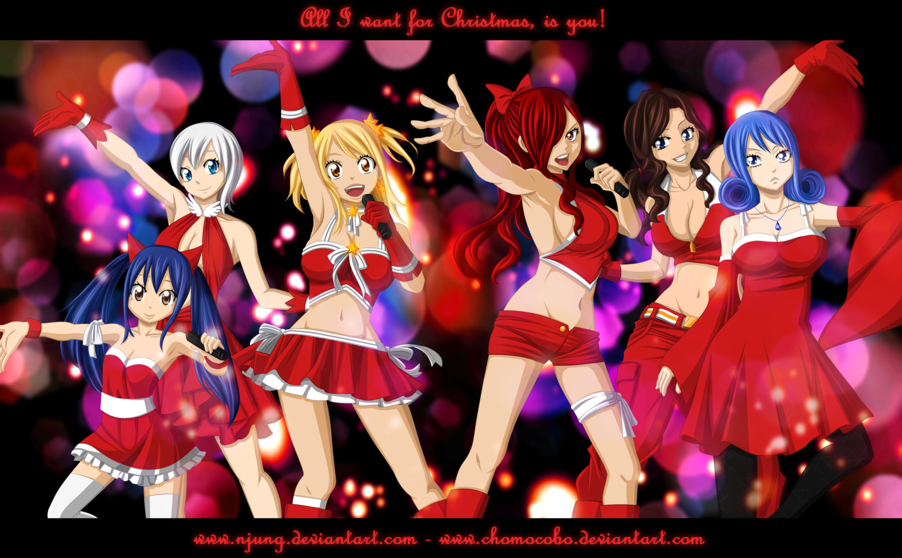 Happy Holidays from the Fairy Tail Girls