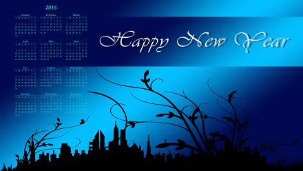  2016 Computer New year Calendar by Gerd Altmann