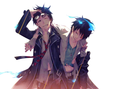  Yukio and Rin Okumura by muztnafi
