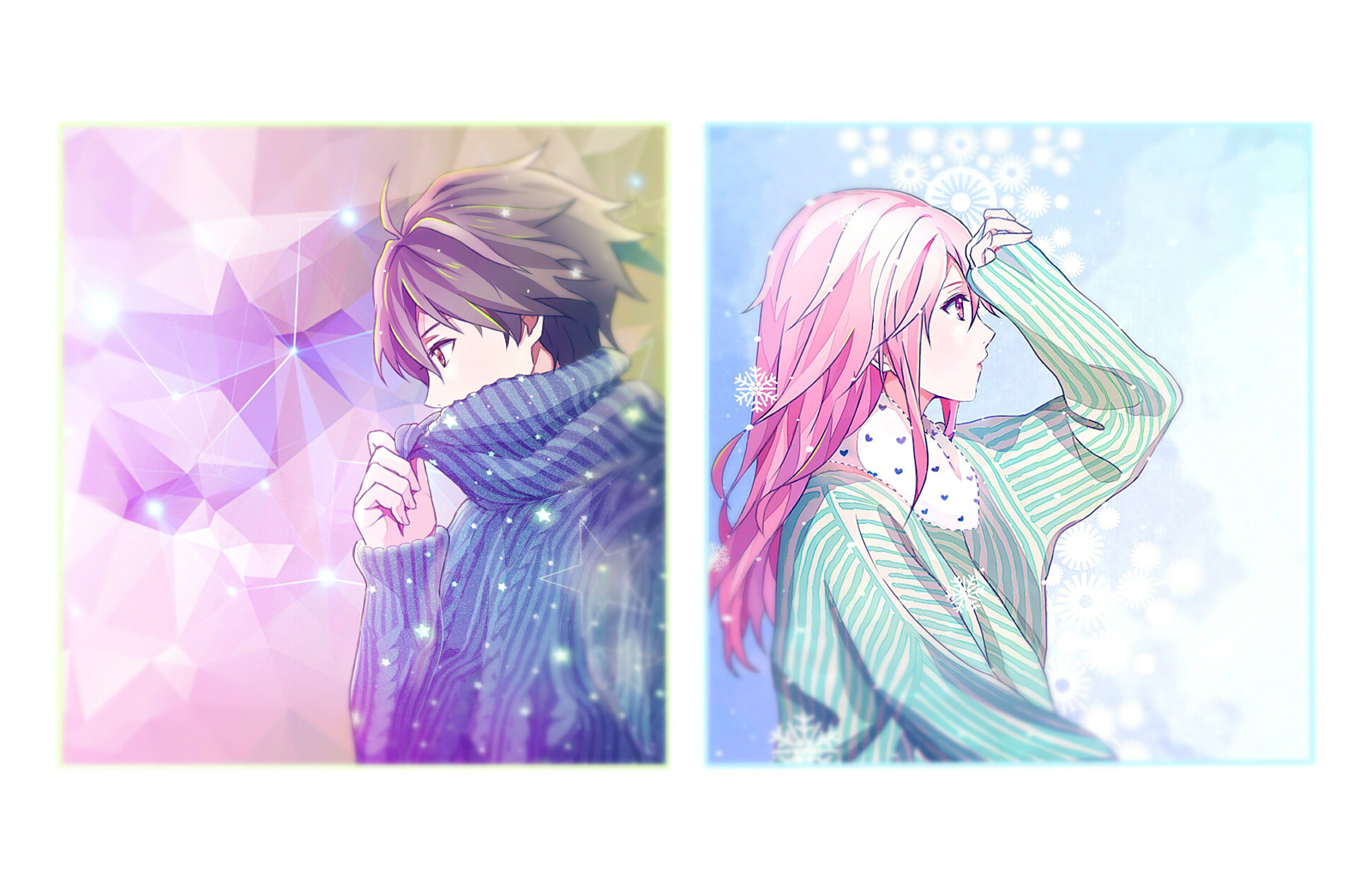 Download wallpapers Shu Ouma, Inori Yuzuriha, manga, artwork