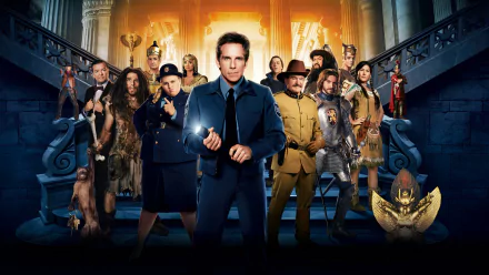 Dan Stevens Rebel Wilson Robin Williams Ben Stiller movie Night at the Museum: Secret of the Tomb HD Desktop Wallpaper | Background Image