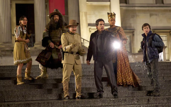 Robin Williams Ben Stiller movie Night at the Museum: Secret of the Tomb HD Desktop Wallpaper | Background Image