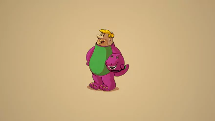  Barney Rubble in a Dinosaur Costume