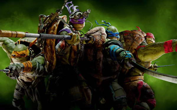 Raphael (TMNT) Leonardo (TMNT) Donatello (TMNT) Michelangelo (TMNT) movie Teenage Mutant Ninja Turtles (2014) HD Desktop Wallpaper | Background Image