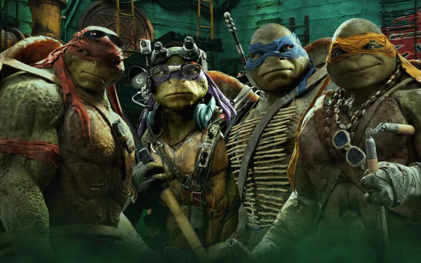 Donatello (TMNT) Leonardo (TMNT) Raphael (TMNT) Michelangelo (TMNT) movie Teenage Mutant Ninja Turtles (2014) HD Desktop Wallpaper | Background Image