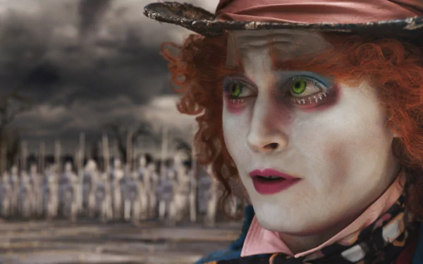 Mad Hatter Johnny Depp movie Alice in Wonderland (2010) HD Desktop Wallpaper | Background Image