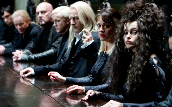 Lucius Malfoy Bellatrix Lestrange Draco Malfoy Death Eaters (Harry Potter) movie Harry Potter and the Deathly Hallows: Part 1 HD Desktop Wallpaper | Background Image