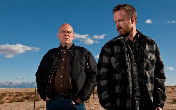 Hank Schrader Dean Norris Jesse Pinkman Aaron Paul TV Show Breaking Bad HD Desktop Wallpaper | Background Image