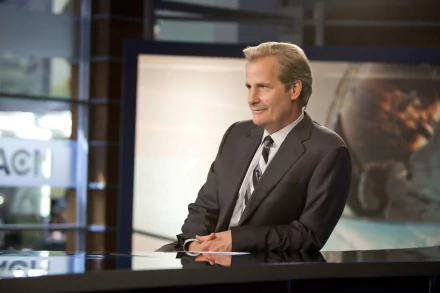 HD desktop wallpaper featuring a character from The Newsroom on set, showcasing the vibrant atmosphere of a newsroom.