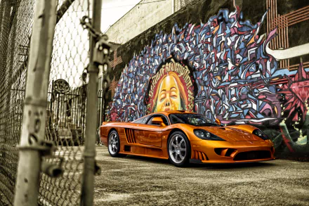 car supercar orange car vehicle saleen s7 HD Desktop Wallpaper | Background Image