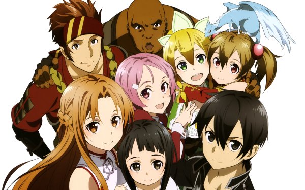 Anime Sword Art Online Agil Klein Pina Lisbeth Asuna Yuuki Kirito Yui Silica HD Wallpaper | Hintergrund