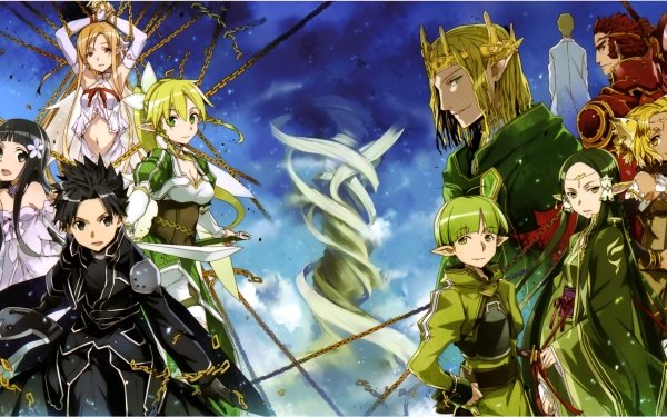 Anime Sword Art Online Leafa Yui Asuna Yuuki Sakuya Sigurd Eugene Alicia Rue Kayaba Akihiko HD Wallpaper | Hintergrund