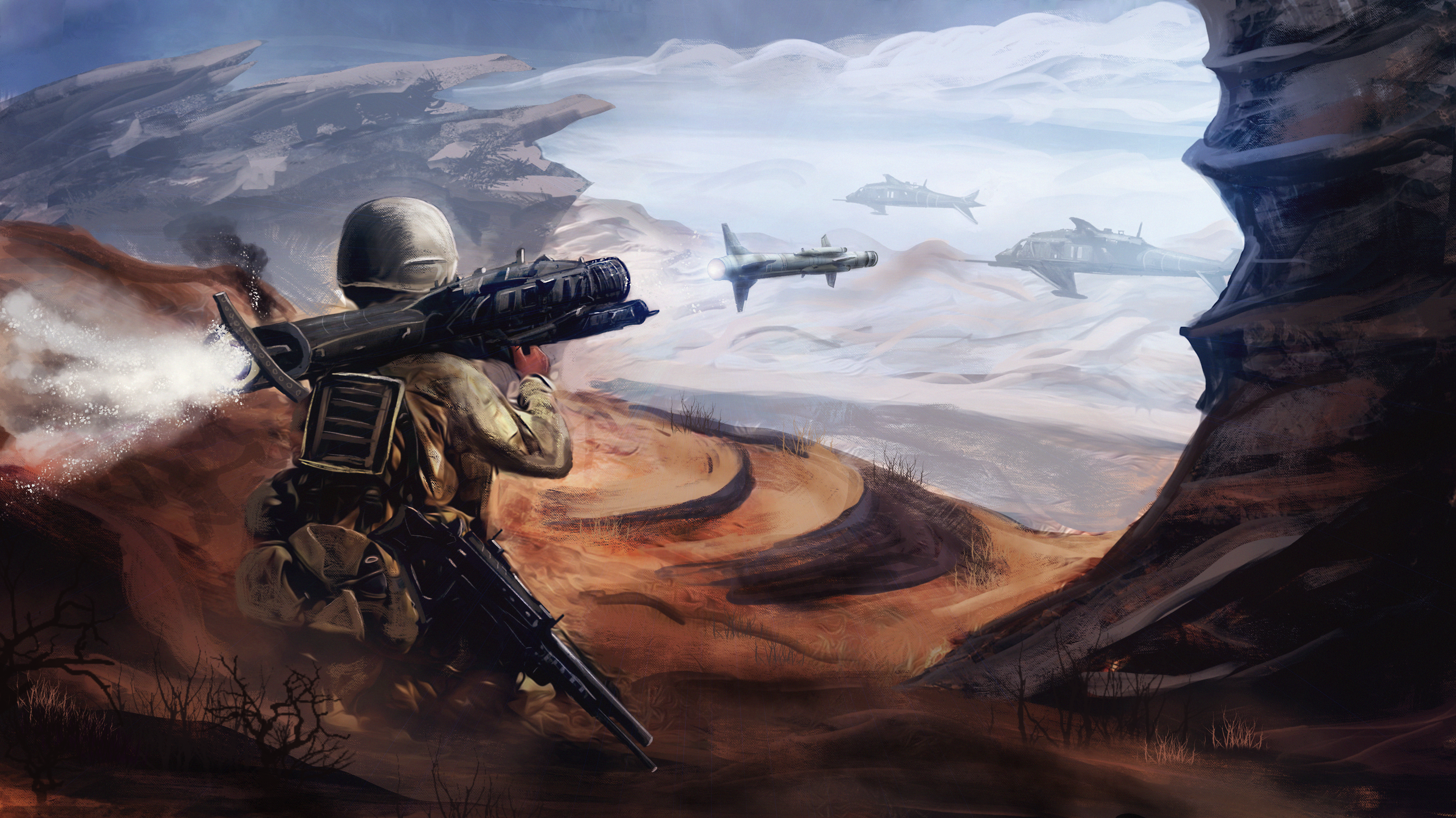Military Sci Fi HD Wallpaper | Background Image