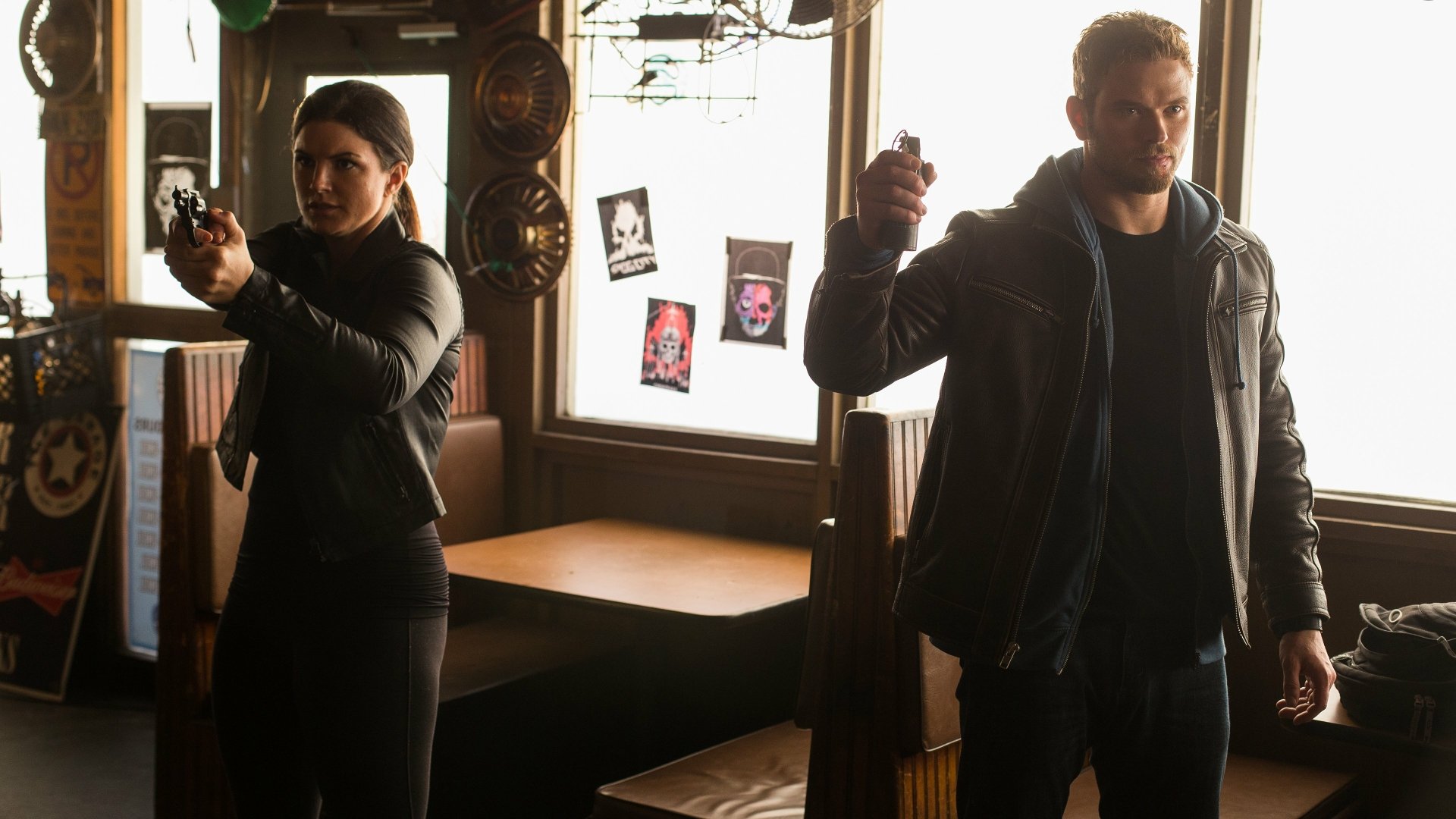 Gina Carano & Kellan Lutz in Extraction (2013) - 4K Ultra HD Wallpaper