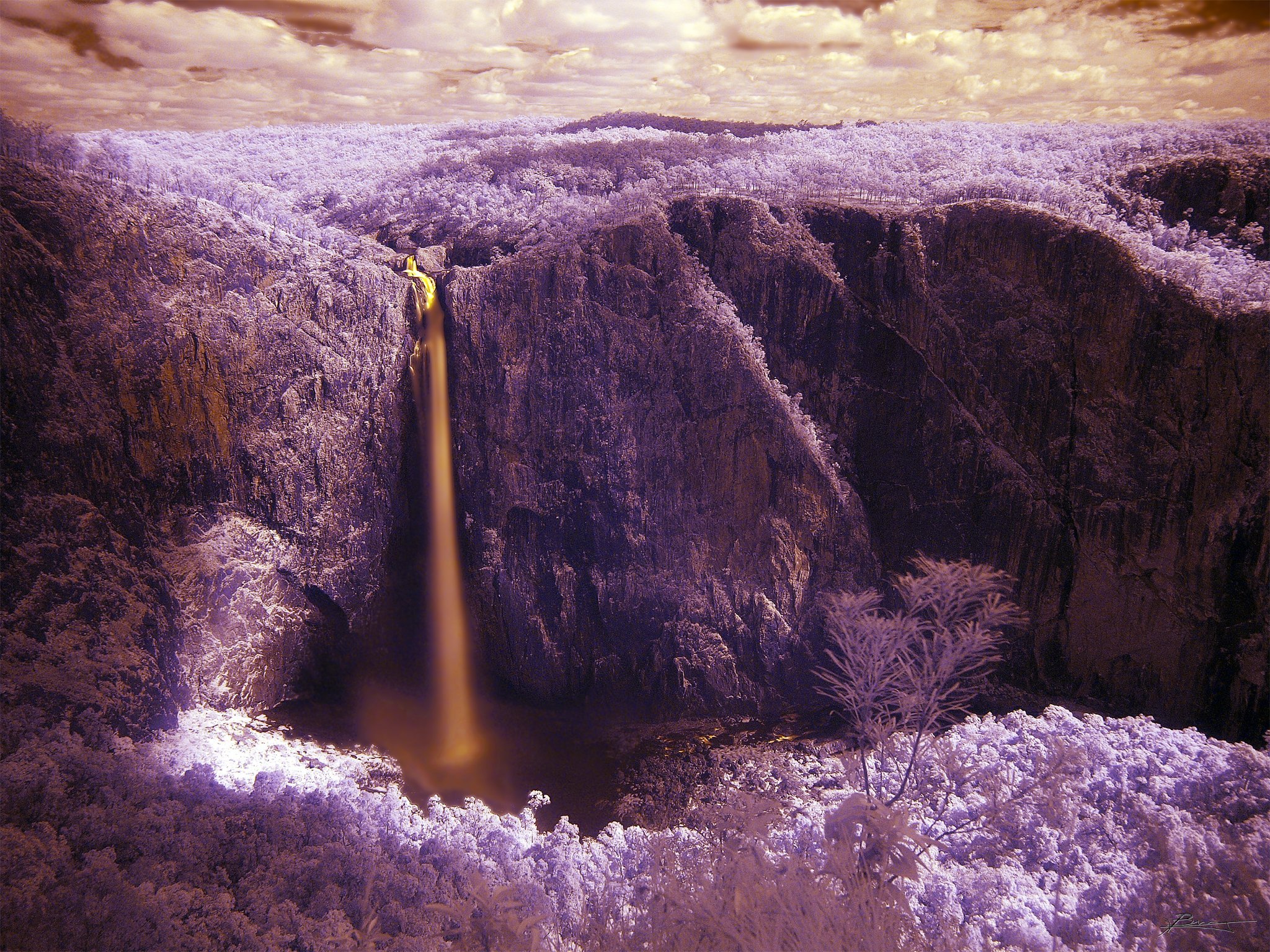 Infrared Photography waterfall