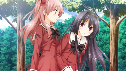 Anime A Kiss For The Petals - Remembering How We Met HD Desktop Wallpaper | Background Image