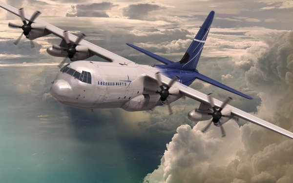 Vehicles Lockheed L-100 Hercules Transport Aircraft Aircraft Cloud HD Wallpaper | Background Image