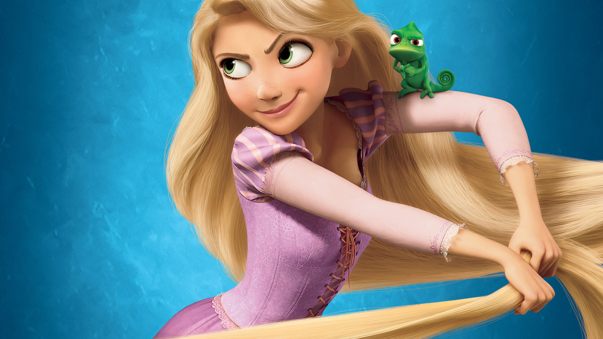 Pascal from Disney's Tangled Movie Desktop Wallpaper