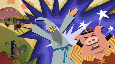 video game Adventurezator: When Pigs Fly HD Desktop Wallpaper | Background Image