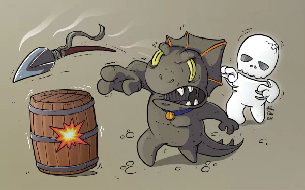 video game A Wizard's Lizard HD Desktop Wallpaper | Background Image