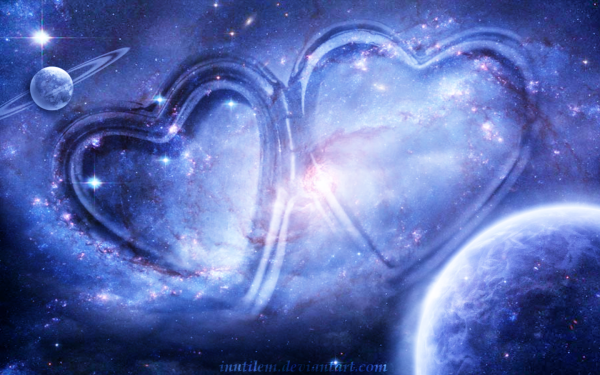 Holiday Valentine's Day Space Sci Fi Heart HD Wallpaper | Background Image