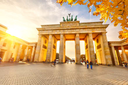 Berlin sunny monument Germany man made Brandenburg Gate HD Desktop Wallpaper | Background Image