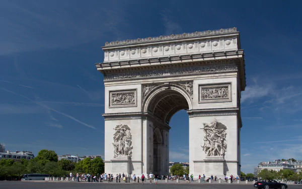 monument France Paris man made Arc de Triomphe HD Desktop Wallpaper | Background Image