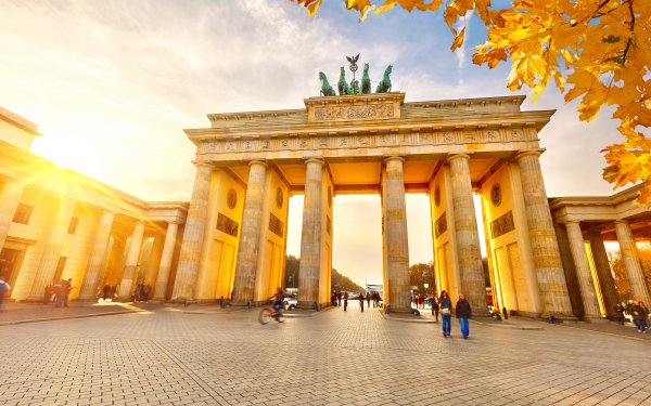 Man Made Brandenburg Gate Monuments Germany Monument Sunny Berlin HD Wallpaper | Background Image
