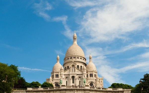 Religious Sacré-Cœur Basilicas  Monument Basilica Paris France Sky HD Wallpaper | Background Image