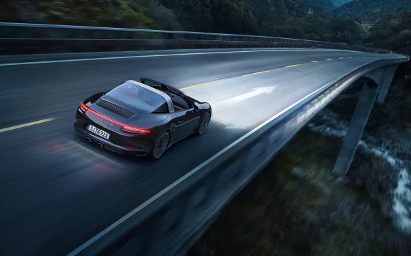 black car car Porsche Porsche 911 vehicle Porsche 911 Targa HD Desktop Wallpaper | Background Image