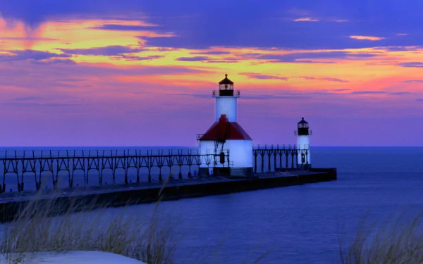  Lighthouse in St. Joseph, Michigan