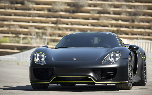 black car supercar car Porsche vehicle Porsche 918 Spyder HD Desktop Wallpaper | Background Image