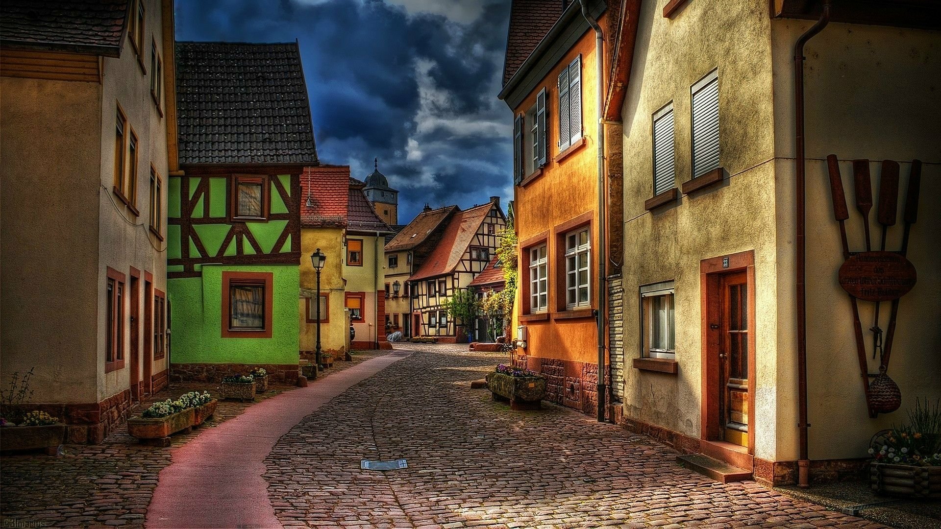 old town wallpaper