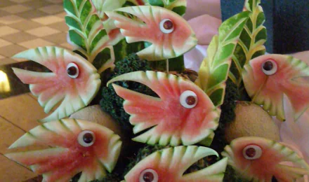 fish food watermelon HD Desktop Wallpaper | Background Image