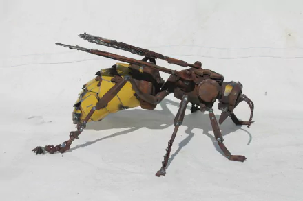  scrap metal art by John Brown