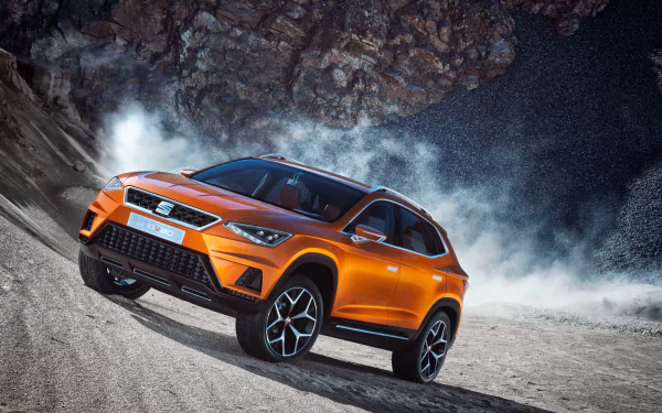SUV orange car car Seat vehicle SEAT 20v20 HD Desktop Wallpaper | Background Image