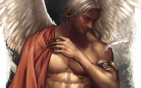 Fantasy Angel Sad Wings White Hair HD Wallpaper | Background Image