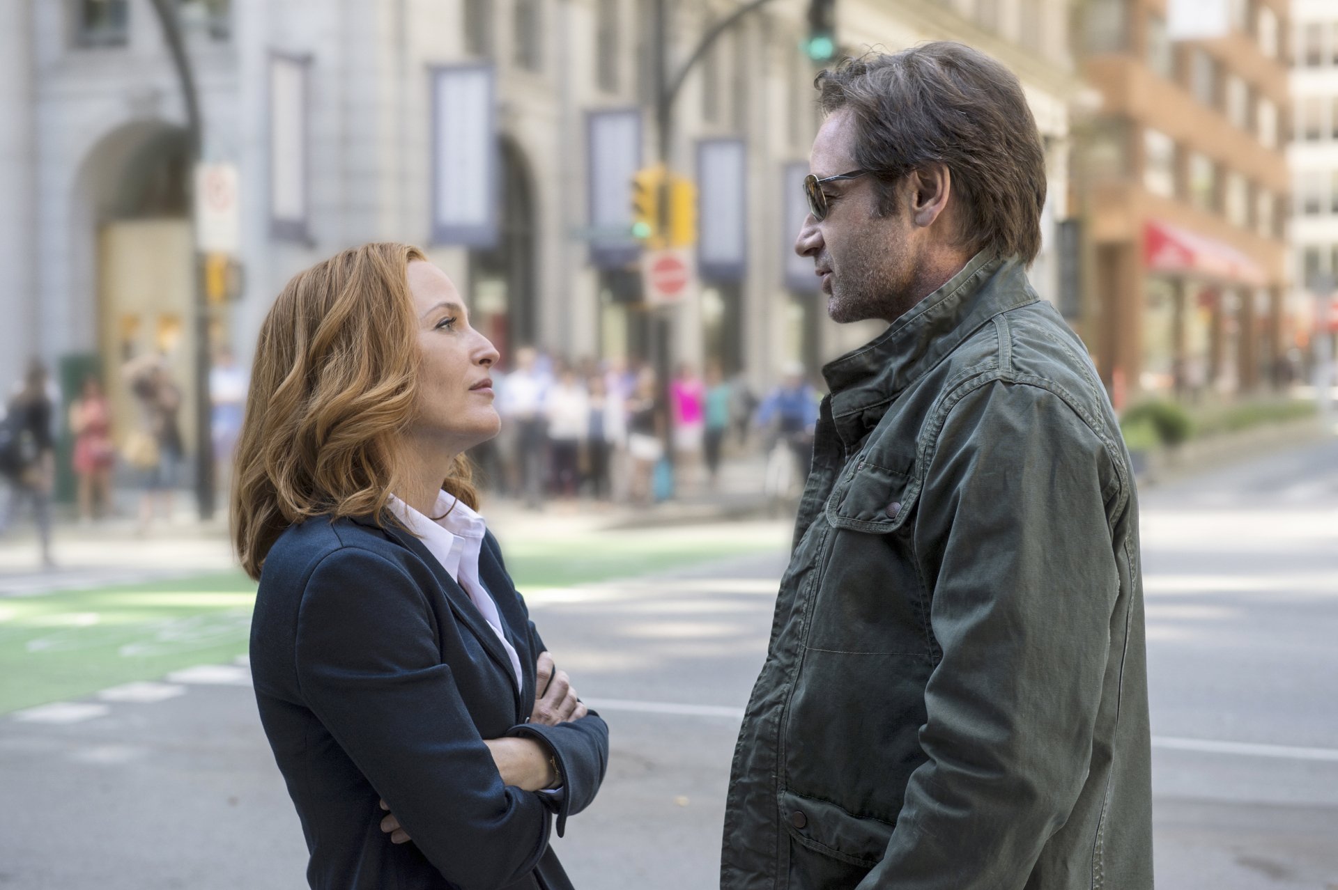 Download Gillian Anderson Dana Scully David Duchovny Fox Mulder TV Show The X-Files 4k Ultra HD Wallpaper