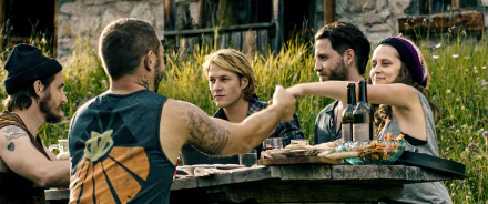 Matias Padin Luke Bracey Johnny Utah Bodhi (Point Break) Edgar Ramírez Samsara (Point Break) Teresa Palmer movie Point Break (2015) HD Desktop Wallpaper | Background Image