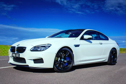 car white car BMW BMW M6 vehicle BMW M6 Coupe HD Desktop Wallpaper | Background Image
