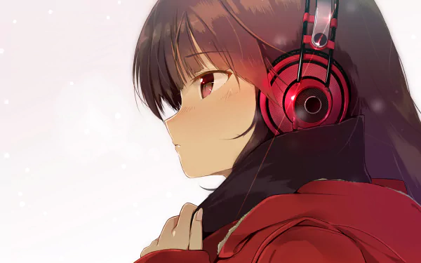 Anime headphones HD Desktop Wallpaper | Background Image