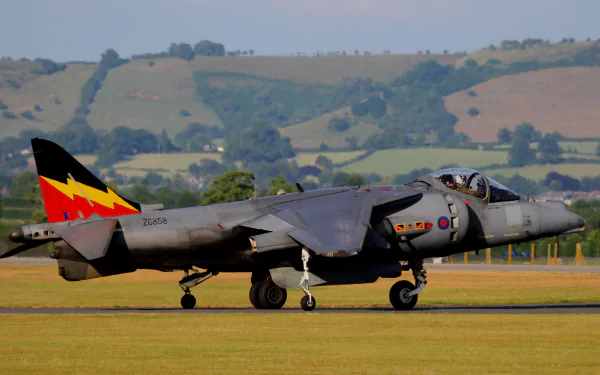 warplane aircraft jet fighter military British Aerospace Harrier II HD Desktop Wallpaper | Background Image