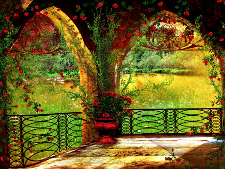  Red Rose Arches